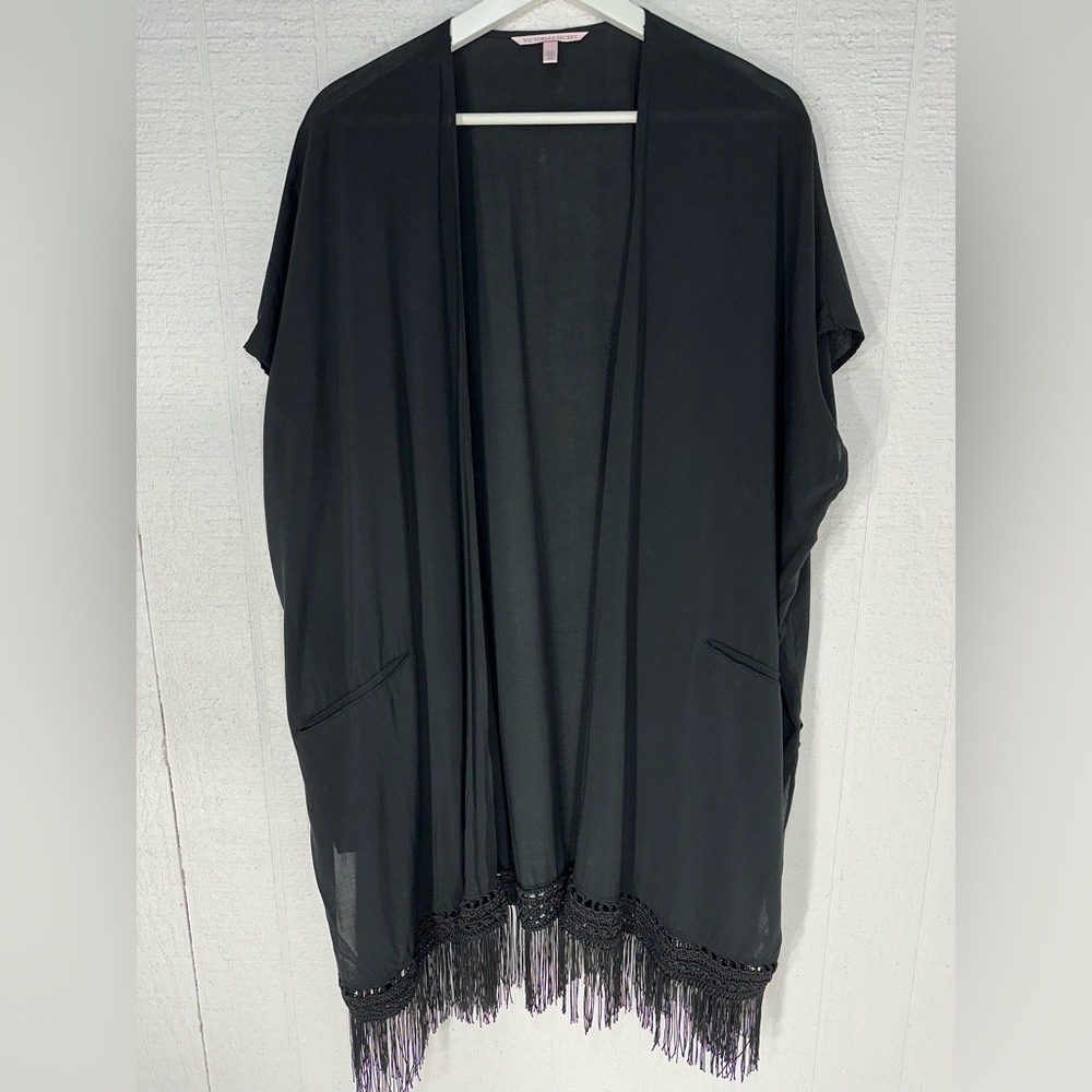 Victoria’s Secret fringe kimono open front cardigan size S